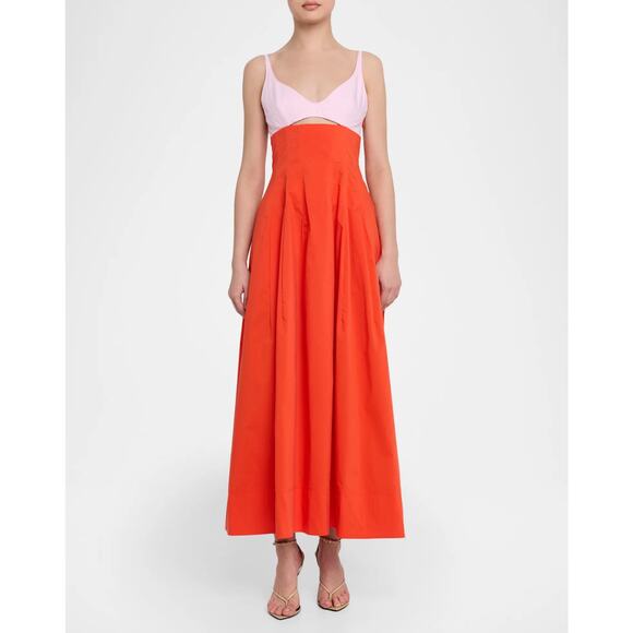 SIMKHAI Maddy Cotton Cut-Out Maxi Dress - Picture 4 of 8